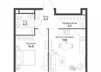 Продается однокомнатная квартира, 44.5 м2, Москва, метро Савеловская, Октябрьская улица, 103