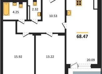 Продажа 2-ком. квартиры, 68.5 м2, Санкт-Петербург, Московский проспект, 62