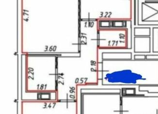 Продажа 2-ком. квартиры, 57 м2, Москва, станция Локомотив, Амурская улица, 1/2/2