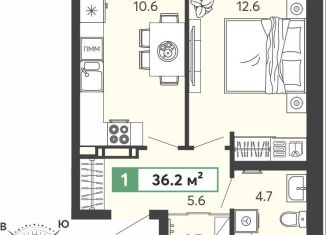 Продам 1-комнатную квартиру, 36.2 м2, Пензенская область