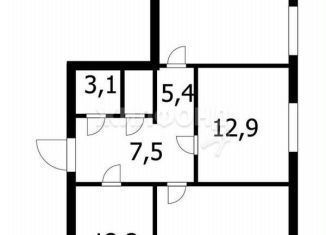 Продается трехкомнатная квартира, 86.5 м2, Новосибирск, метро Студенческая, улица Виктора Шевелёва, 34