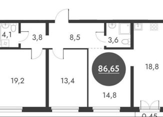 Продаю 4-комнатную квартиру, 86.7 м2, Новосибирск, метро Золотая Нива, 2-я улица Марата