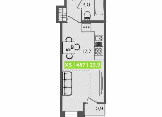 Продам квартиру студию, 23.9 м2, Санкт-Петербург, Планерная улица, 87к1, ЖК Форест Аквилон