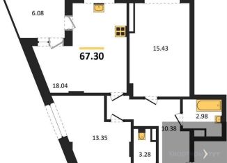 Продажа 2-комнатной квартиры, 67.3 м2, Воронеж, Коминтерновский район