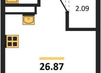 Продажа квартиры студии, 26.9 м2, Воронеж