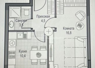 Продажа 1-комнатной квартиры, 35.9 м2, Москва, улица Академика Королёва, 21, метро Фонвизинская