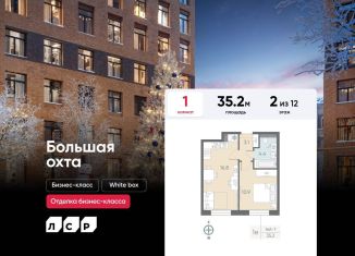 Продается однокомнатная квартира, 35.2 м2, Санкт-Петербург