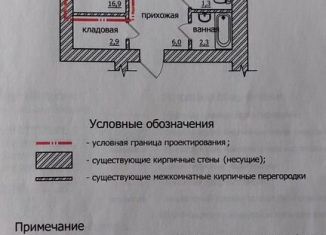 Квартира на продажу студия, 35 м2, Великий Новгород, улица Вересова, 5