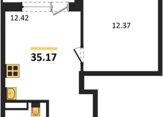 Продам однокомнатную квартиру, 35.2 м2, Воронеж, Коминтерновский район, Электросигнальная улица, 9Ак2