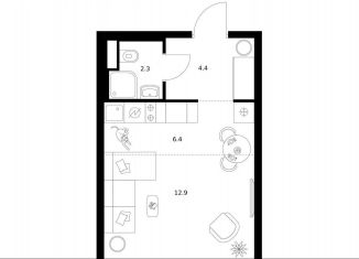 Продаю квартиру студию, 26 м2, Москва, ВАО