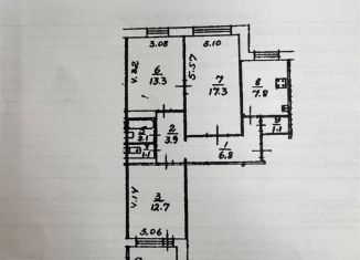 Продаю 3-ком. квартиру, 66.1 м2, Рязанская область, 1-й проезд Гагарина, 12