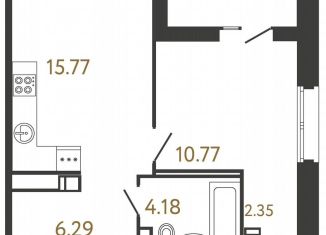 Продам 1-комнатную квартиру, 39.4 м2, Санкт-Петербург, ЖК ЦДС Дримлайн, Плесецкая улица, 28к1