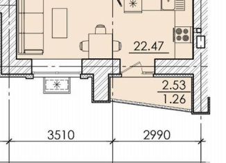 Продается однокомнатная квартира, 35.2 м2, Пенза, улица Герцена, с106