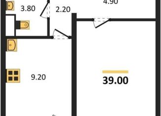 Продаю 1-ком. квартиру, 39 м2, Воронеж, Левобережный район, Ростовская улица, 18А