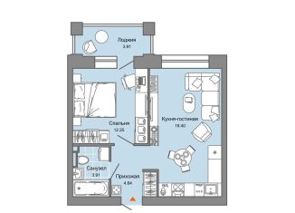 Продажа 1-ком. квартиры, 42 м2, Кировская область, улица 4-й Пятилетки, 86