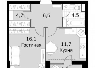 Продаю однокомнатную квартиру, 45.2 м2, Москва, Строительный проезд, 9с9, район Покровское-Стрешнево