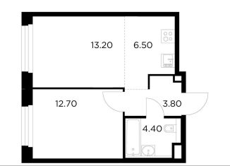 Продажа 2-ком. квартиры, 40.6 м2, Мытищи, жилой комплекс Белый Grad, 12.2