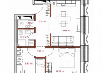 Продаю двухкомнатную квартиру, 47.9 м2, Москва, Дмитровский проезд, 1