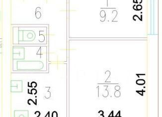 Продажа 2-ком. квартиры, 38.2 м2, Москва, Новощукинская улица, 18к1, станция Щукинская