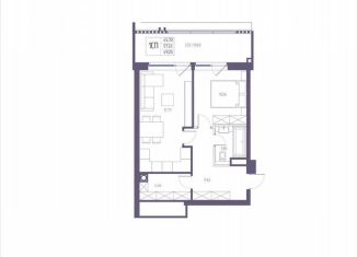 Продается 1-комнатная квартира, 57.5 м2, Крым