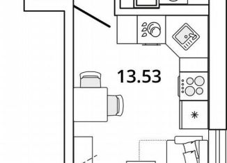 Продаю квартиру студию, 22 м2, Санкт-Петербург, проспект Маршала Блюхера, 11к3