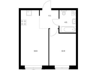 Продажа однокомнатной квартиры, 36.1 м2, Екатеринбург, метро Геологическая, жилой комплекс Исеть Парк, 6