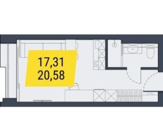 Продаю квартиру студию, 20.6 м2, Новосибирск, Центральный район