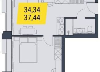 Однокомнатная квартира на продажу, 37.4 м2, Новосибирск, Центральный район