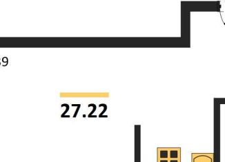 Продается квартира студия, 27.2 м2, Воронеж, Острогожская улица, 164