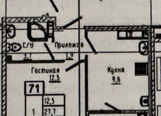 Продается 1-ком. квартира, 30.3 м2, Ставрополь, улица Николая Голодникова, 9к2, Промышленный район