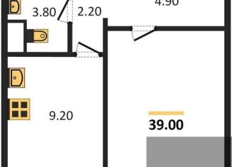 Продается 1-комнатная квартира, 39 м2, Воронеж, Левобережный район