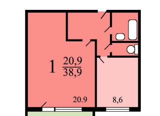 Продаю 1-ком. квартиру, 38.4 м2, Москва, Митинская улица, 48к1, метро Пятницкое шоссе