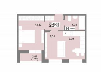 Продам 2-ком. квартиру, 40.6 м2, Екатеринбург, Орджоникидзевский район, улица Краснофлотцев, 38с1