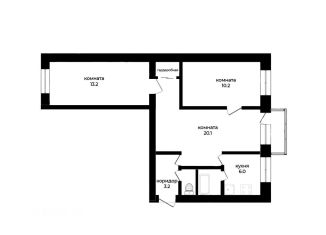 Продается трехкомнатная квартира, 57 м2, Новосибирск, улица Никитина, 15, Октябрьский район