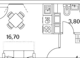 Продам квартиру студию, 33.2 м2, Санкт-Петербург, Планерная улица, 99