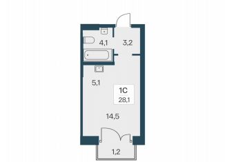 Продается квартира студия, 28.1 м2, Новосибирск, метро Заельцовская