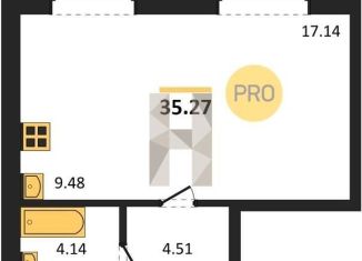 Продажа квартиры студии, 35.3 м2, Воронежская область, Кленовая улица, 4