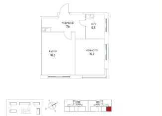 Продаю 1-комнатную квартиру, 46.6 м2, Москва, метро Пионерская