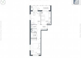 Продается 2-комнатная квартира, 57 м2, городской посёлок Дубровка