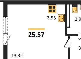 Продажа квартиры студии, 25.6 м2, Калининград, Ленинградский район