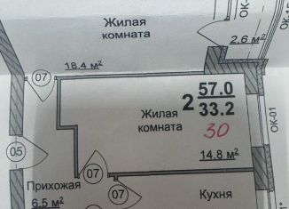 Продаю 2-комнатную квартиру, 57 м2, Нижегородская область, Молодёжная улица, 4А