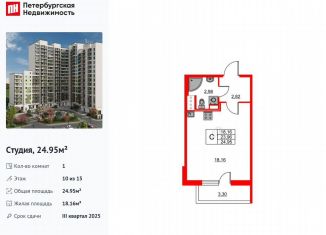 Продаю квартиру студию, 25 м2, Бугры