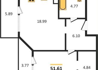 Продажа однокомнатной квартиры, 51.6 м2, Светлогорск, Дачная улица, 4