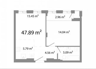 Продается 1-комнатная квартира, 47.9 м2, Челябинская область