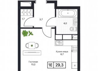 Продаю 1-комнатную квартиру, 29.3 м2, Пушкино