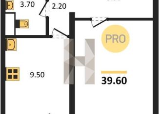 Продажа 1-комнатной квартиры, 39.6 м2, Воронеж, Левобережный район, Ростовская улица, 18А