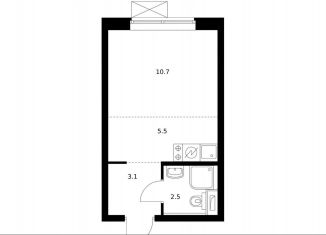 Продаю квартиру студию, 21.6 м2, Москва, Бульвар Рокоссовского, Тагильская улица, 3к2