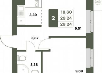 Продаю 2-комнатную квартиру, 29.2 м2, Республика Башкортостан