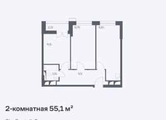 Продается 3-ком. квартира, 55 м2, Московская область, улица Тенистых Аллей, 3к1