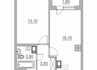 Продается 1-комнатная квартира, 37.5 м2, Всеволожск, Всеволожский проспект